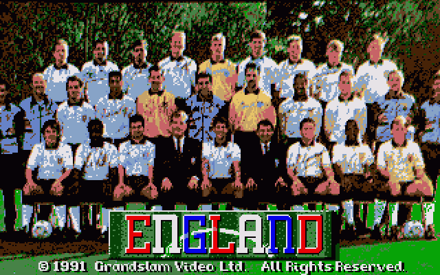 England Championship Special (Amiga) screenshot: Title screen.