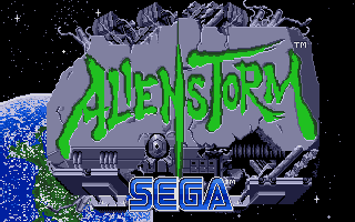 Alien Storm (Atari ST) screenshot: Title screen