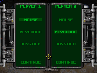 Maximum Force (Windows) screenshot: 2-player control setup