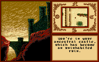 Iron Lord (Amiga) screenshot: At your castle.