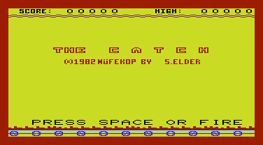 The Catch (VIC-20) screenshot: Title screen