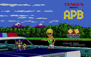 APB (Atari ST) screenshot: Title screen