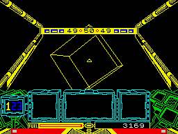 The Rubicon Alliance (ZX Spectrum) screenshot: The Holocube navigational aid