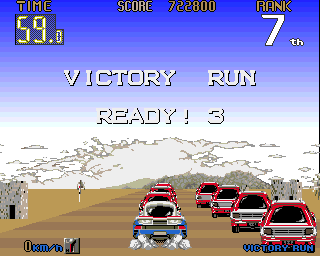 Big Run (Amiga) screenshot: Final stage begins