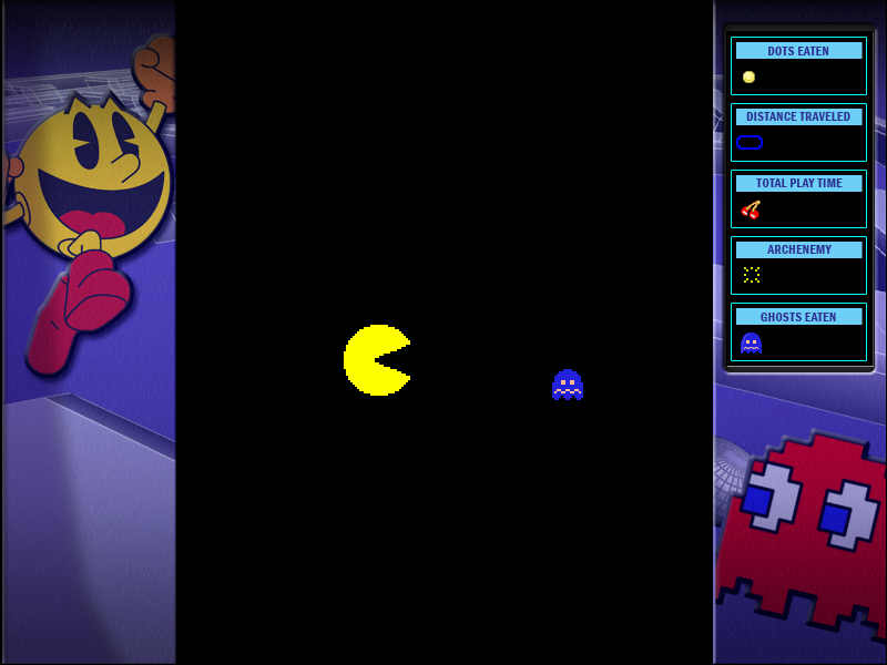 Pac-Man (Windows) screenshot: A cutscene (enhanced mode)