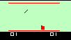 Videocart-2: Desert Fox, Shooting Gallery (Channel F) screenshot: Hit!