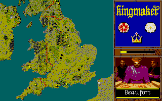 Kingmaker (Atari ST) screenshot: The computer is planing