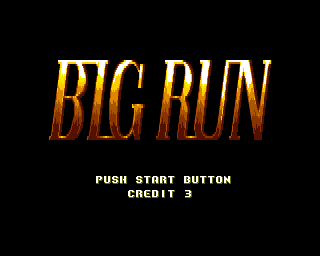 Big Run (Amiga) screenshot: Title screen #2