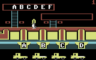 Alpha Build (Commodore 64) screenshot: Carrying a letter