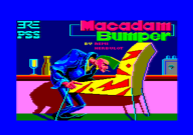 Macadam Bumper (Amstrad CPC) screenshot: Title screen