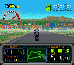 GP-1 (SNES) screenshot: Racing in Australia