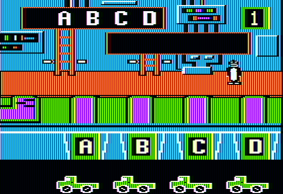 Alpha Build (Apple II) screenshot: Starting out