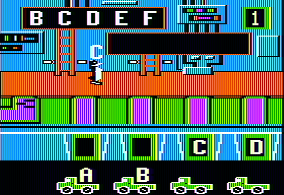 Alpha Build (Apple II) screenshot: Carrying a letter