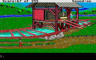 Gold Rush! (Atari ST) screenshot: Sutter's mill.