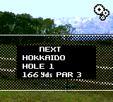 Ernie Els Golf (Game Gear) screenshot: Hole info