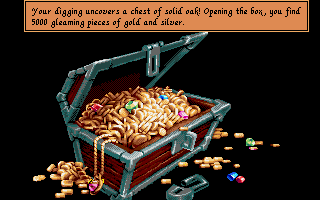 Pirates! Gold (Amiga CD32) screenshot: Found buried treasure