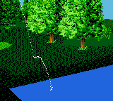 Ernie Els Golf (Game Gear) screenshot: Hitting water