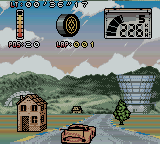 Test Drive: Le Mans (Game Boy Color) screenshot: What a nice little house