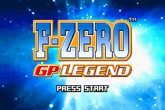 F-Zero: GP Legend (Game Boy Advance) screenshot: Title Screen