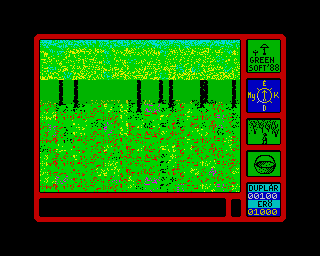 Csavargás a gombák birodalmában (ZX Spectrum) screenshot: Moving around.