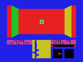 Escape from the Mindmaster (ColecoVision) screenshot: ...and fit it in place. Now I do the same to all the other pegs.