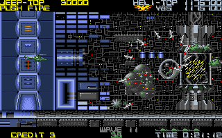 Silkworm (Amiga) screenshot: There's the final boss...