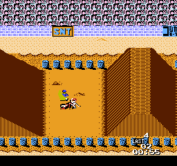 Motocross Champion (NES) screenshot: Crap.