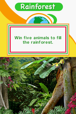 Animal Genius (Nintendo DS) screenshot: Here is the Rainforest