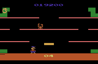 Return of Mario Bros. (Atari 2600) screenshot: Later levels have crabs.