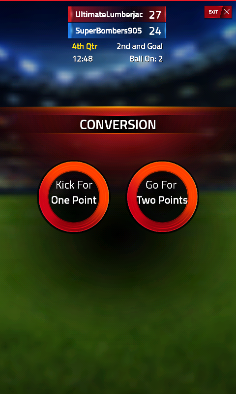 Tap Sports Football (Android) screenshot: Conversion