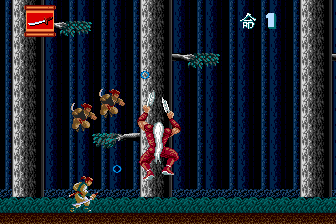 Ninja Spirit (TurboGrafx-16) screenshot: The second boss