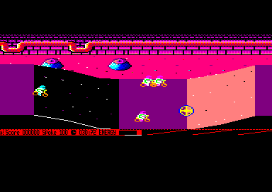 BMX Kidz (Amstrad CPC) screenshot: Get spokes to remain in the race
