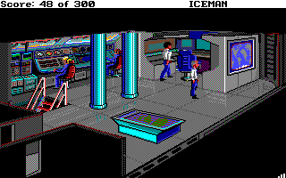 Code-Name: Iceman (Amiga) screenshot: The sub's control room.