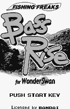 Fishing Freaks: BassRise for WonderSwan (WonderSwan) screenshot: Title screen