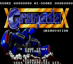 Granada (Genesis) screenshot: Title screen