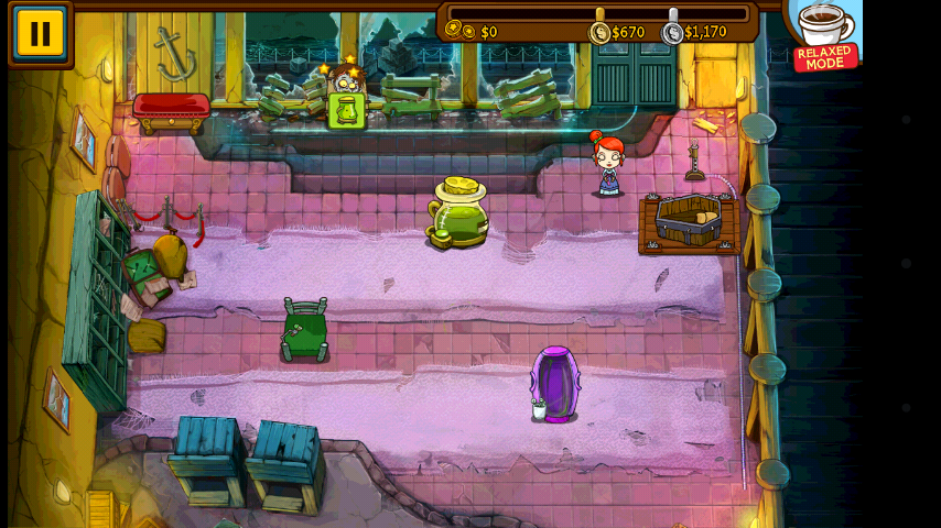 Grave Mania: Pandemic Pandemonium (Android) screenshot: We have our first zombie