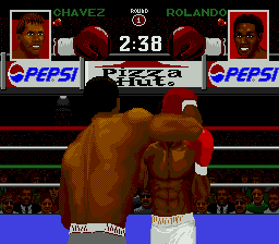Chavez II (Genesis) screenshot: A blow to the head