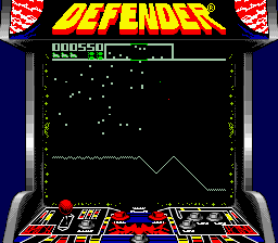 Arcade Classic 4: Defender/Joust (Game Boy) screenshot: You explode much more flashily.