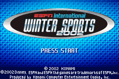 ESPN International Winter Sports 2002 (Game Boy Advance) screenshot: Can you beat the world?