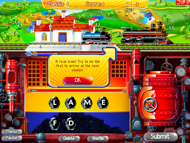 Text Express 2 (Windows) screenshot: Rival train