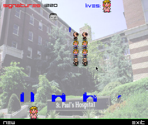 St. Paul's Invaders (Browser) screenshot: Nearly cleared them all out
