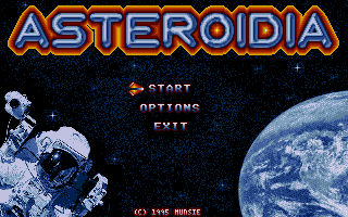 Asteroidia (Atari ST) screenshot: Title screen