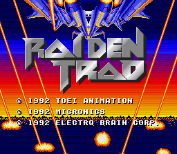 Raiden (SNES) screenshot: Title screen