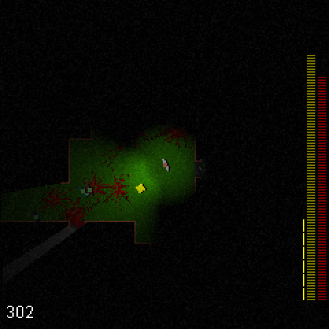 Left 4K Dead (Browser) screenshot: A yellow power-up for extra ammo.