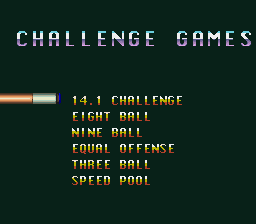 Screenshot of Championship Pool (SNES, 1993) - MobyGames