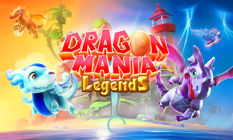 Dragon Mania Legends (Android) screenshot: Title screen