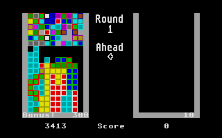 Valgus (Atari ST) screenshot: Level one complete!