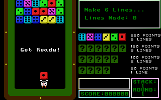 Mr Dice (Atari ST) screenshot: Time to start to play