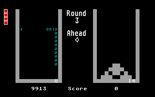 Valgus (Atari ST) screenshot: Game over, but I got a high score!