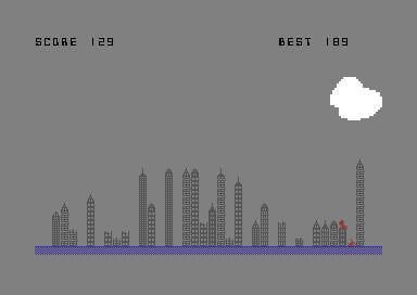 Super Blitz (Commodore 64) screenshot: ..and burn